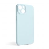 Чохол Full Silicone Case для Apple iPhone 13 sky blue (58) закрита камера (без логотипу)