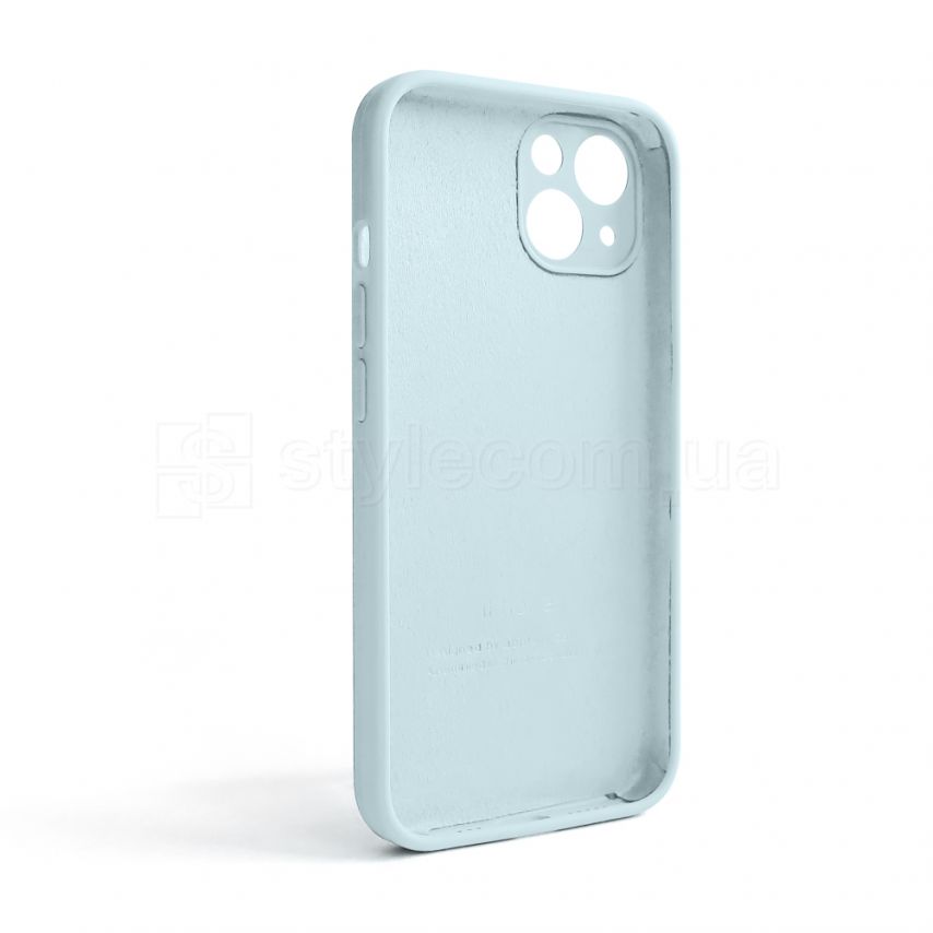 Чехол Full Silicone Case для Apple iPhone 13 sky blue (58) закрытая камера (без логотипа)