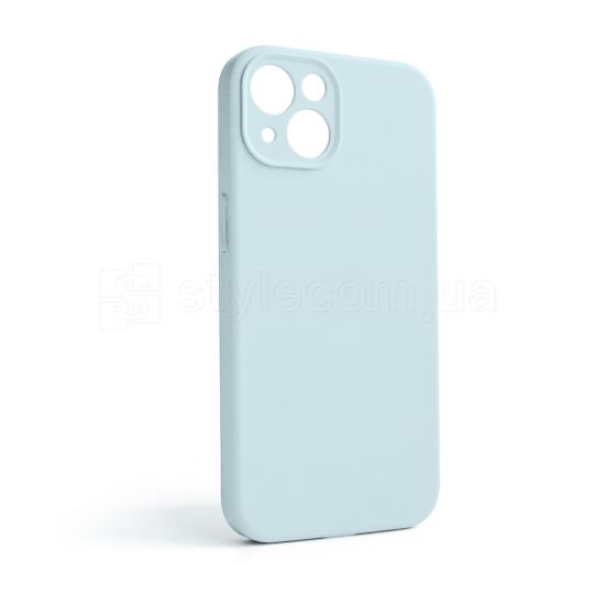 Чехол Full Silicone Case для Apple iPhone 13 sky blue (58) закрытая камера (без логотипа)