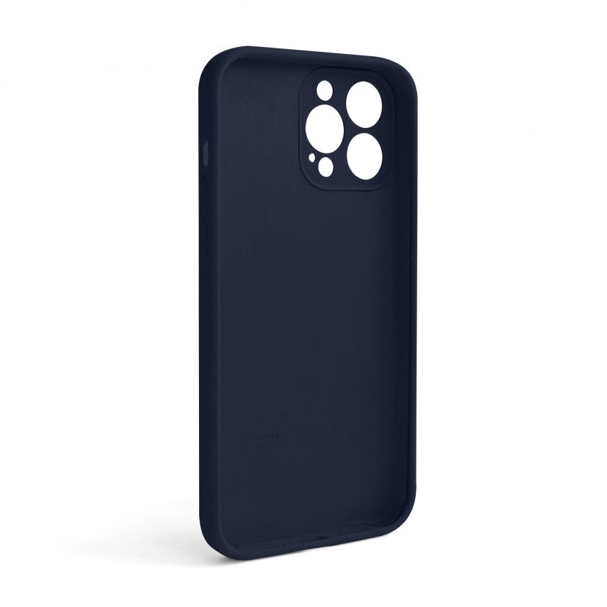 Чехол Full Silicone Case для Apple iPhone 13 Pro Max dark blue (08) закрытая камера (без логотипа)