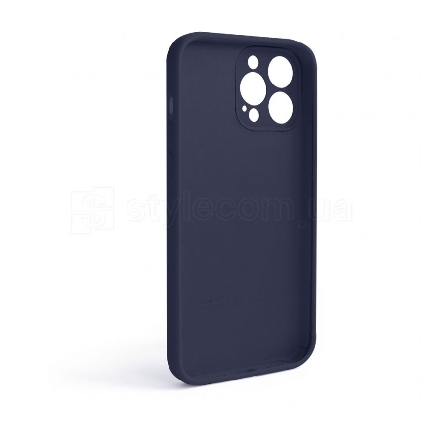 Чехол Full Silicone Case для Apple iPhone 13 Pro Max dark blue (08) закрытая камера (без логотипа)