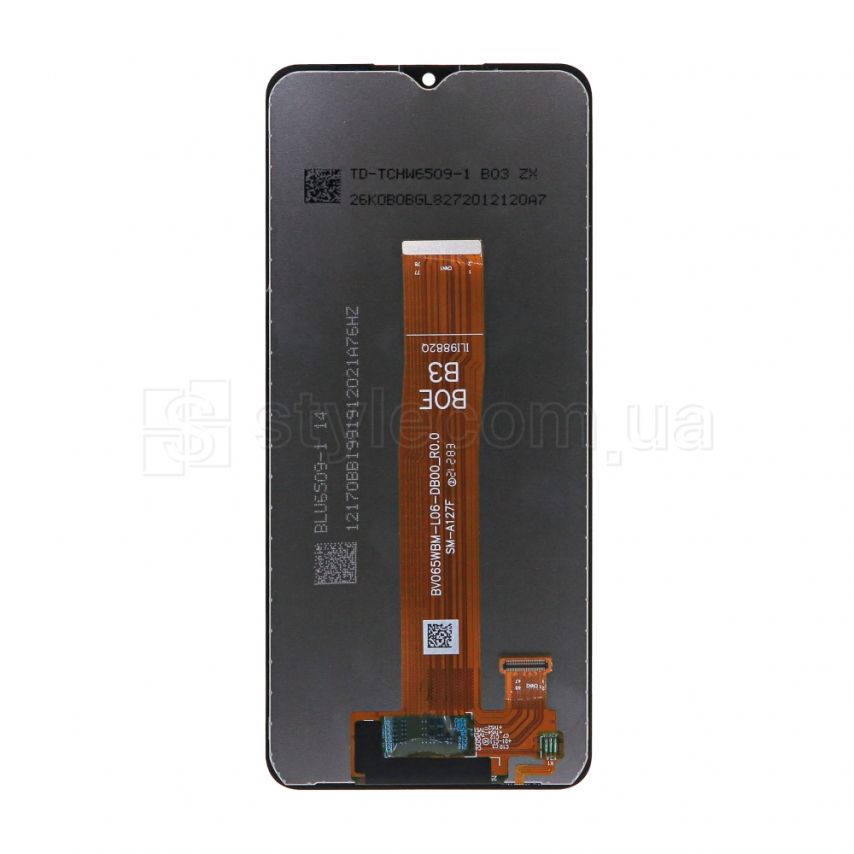Дисплей (LCD) для Samsung A12/A127 (2021) с тачскрином black Service Original (PN:GH82-26486A)
