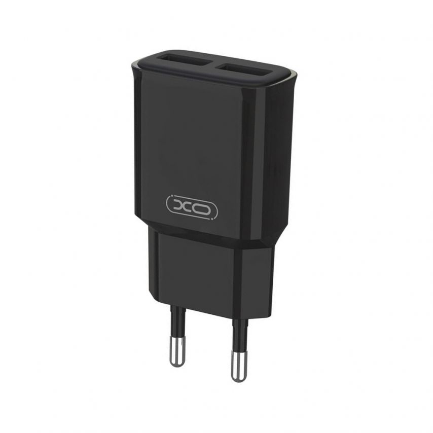 Сетевое зарядное устройство (адаптер) XO L92C 2USB / 2.4A black