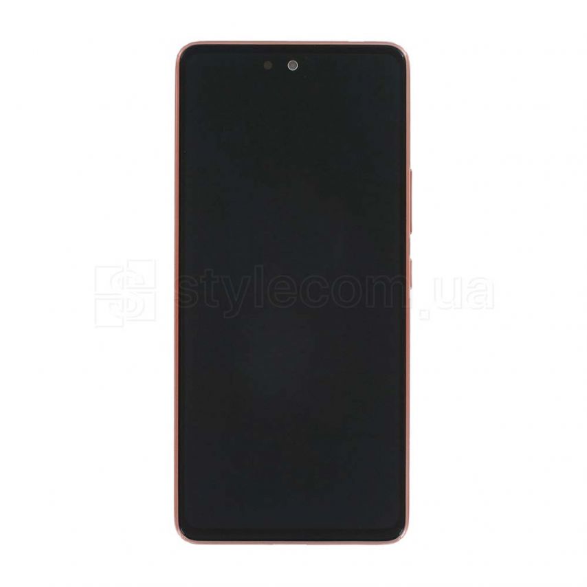 Дисплей (LCD) для Samsung Galaxy A53 5G/A536 (2022) з тачскріном та рамкою gold Service Original (PN:GH82-28025D)