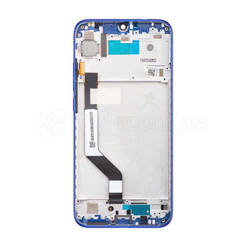 Дисплей (LCD) для Xiaomi Redmi Note 7, Redmi Note 7 Pro с тачскрином и рамкой blue Service Original (PN:5610100140C7)