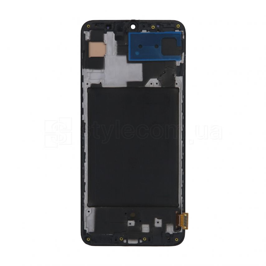 Дисплей (LCD) для Samsung Galaxy A70/A705 (2019) с тачскрином и рамкой black (Oled/короткая матрица) Original Quality