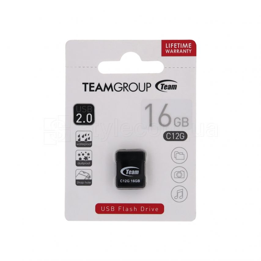 Флеш-память USB Team C12G 16Gb black (TC12G16GB01)