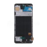 Дисплей (LCD) для Samsung A51/A515 (2019) с тачскрином и рамкой black (Oled/короткая матрица) Original Quality