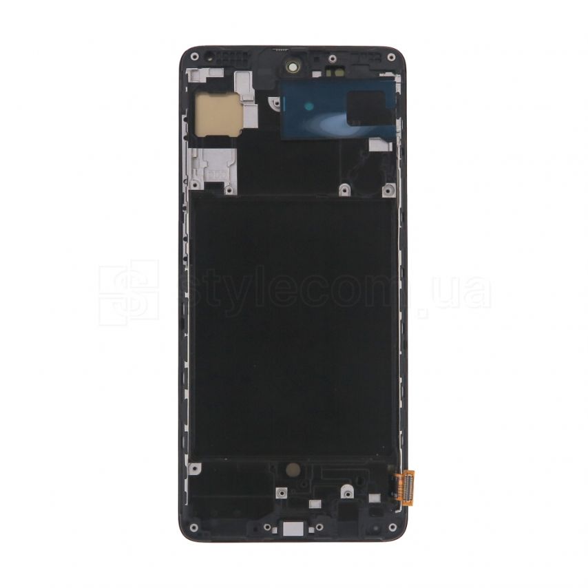 Дисплей (LCD) для Samsung A71/A715 (2020) с тачскрином и рамкой black (Oled) Original Quality