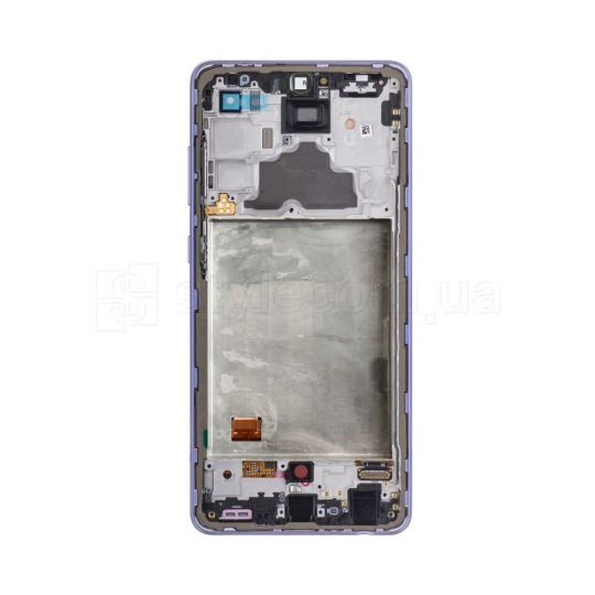 Дисплей (LCD) для Samsung Galaxy A72/A725 (2021) з тачскріном та рамкою violet Service Original (PN:GH82-25460C)