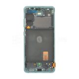 Дисплей (LCD) для Samsung Galaxy S20 FE/G780 (2020) с тачскрином и рамкой cloud mint Service Original (PN:GH82-24219D)