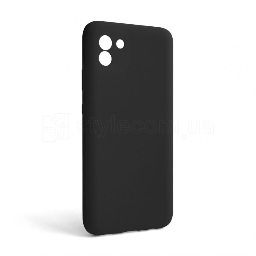 Чехол Full Silicone Case для Samsung Galaxy A03/A035 (2021) black (18) (без логотипа)