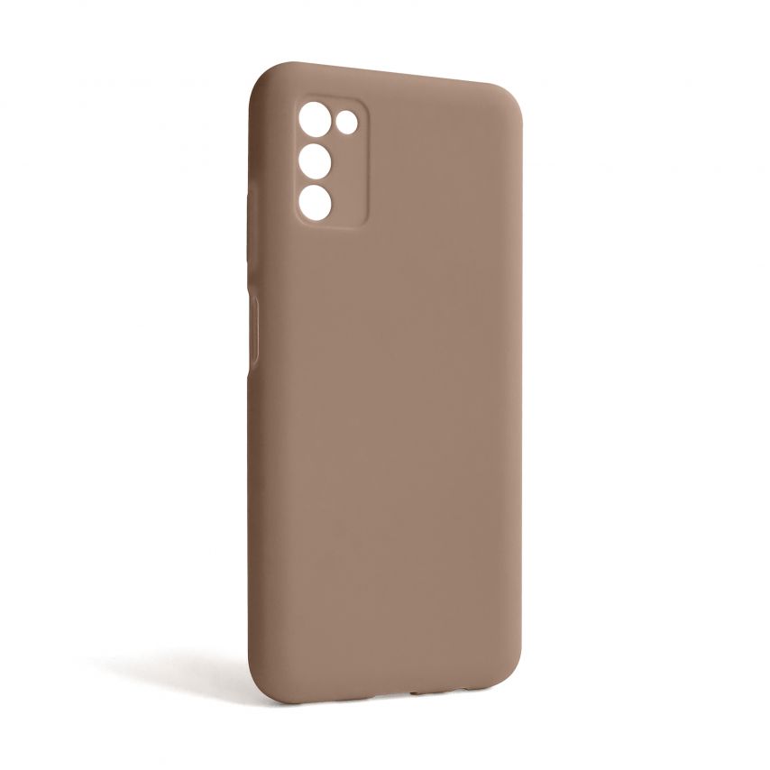 Чехол Full Silicone Case для Samsung Galaxy A03s/A037 (2021) nude (19) (без логотипа)
