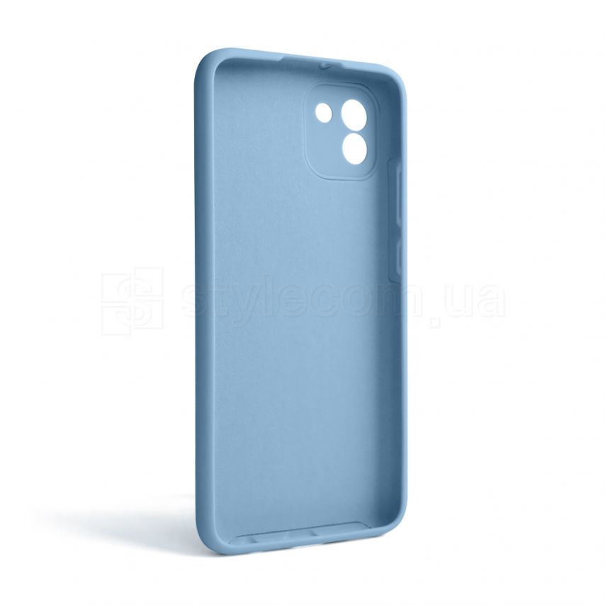 Чехол Full Silicone Case для Samsung Galaxy A03/A035 (2021) light blue (05) (без логотипа)