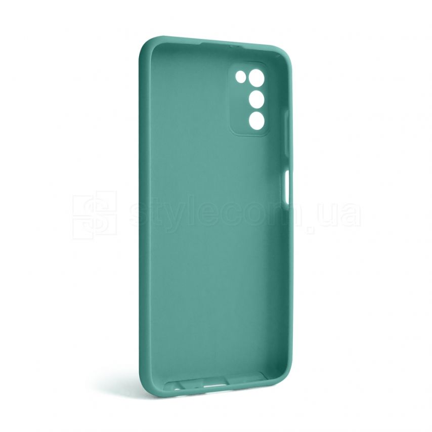 Чехол Full Silicone Case для Samsung Galaxy A03s/A037 (2021) turquoise (17) (без логотипа)