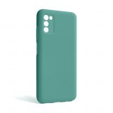 Чехол Full Silicone Case для Samsung Galaxy A03s/A037 (2021) turquoise (17) (без логотипа)