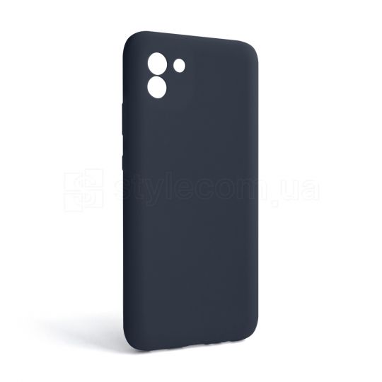Чехол Full Silicone Case для Samsung Galaxy A03/A035 (2021) dark blue (08) (без логотипа)