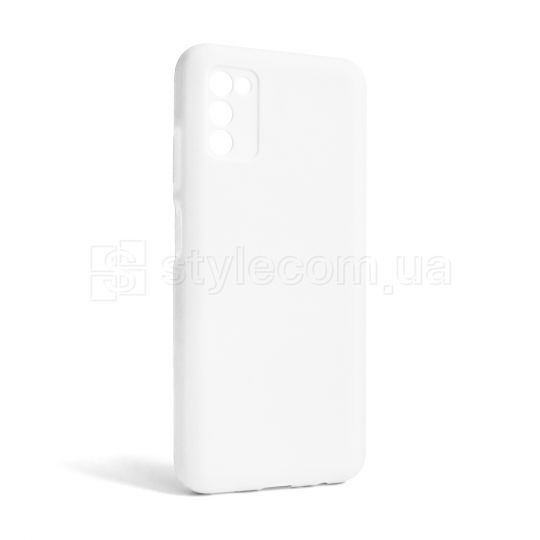 Чохол Full Silicone Case для Samsung Galaxy A03s/A037 (2021) white (09) (без логотипу)