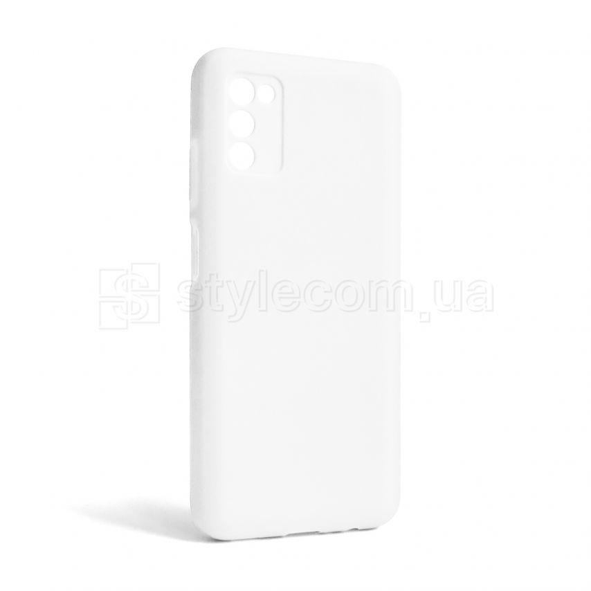 Чехол Full Silicone Case для Samsung Galaxy A03s/A037 (2021) white (09) (без логотипа)