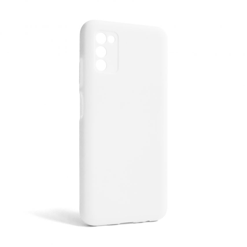 Чехол Full Silicone Case для Samsung Galaxy A03s/A037 (2021) white (09) (без логотипа)
