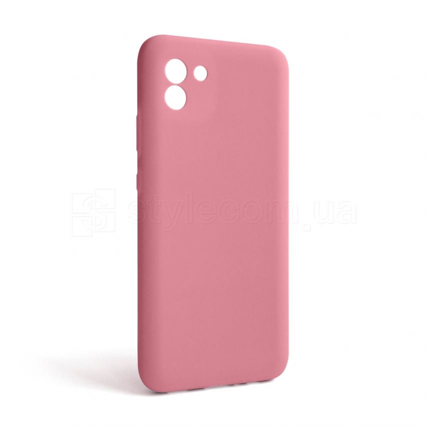 Чехол Full Silicone Case для Samsung Galaxy A03/A035 (2021) light pink (12) (без логотипа)