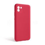 Чехол Full Silicone Case для Samsung Galaxy A03/A035 (2021) rose red (42) (без логотипа)