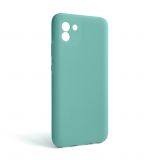 Чехол Full Silicone Case для Samsung Galaxy A03/A035 (2021) turquoise (17) (без логотипа)