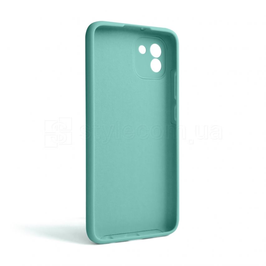 Чехол Full Silicone Case для Samsung Galaxy A03/A035 (2021) turquoise (17) (без логотипа)
