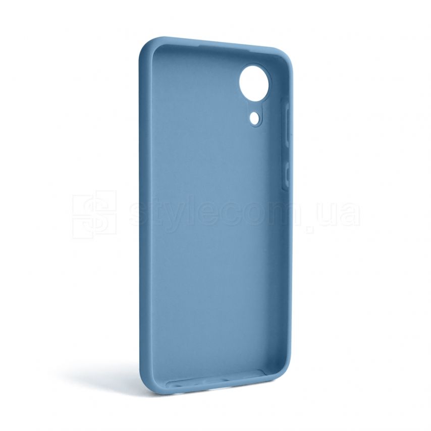 Чехол Full Silicone Case для Samsung Galaxy A03 Core/A032 (2021) light blue (05) (без логотипа)