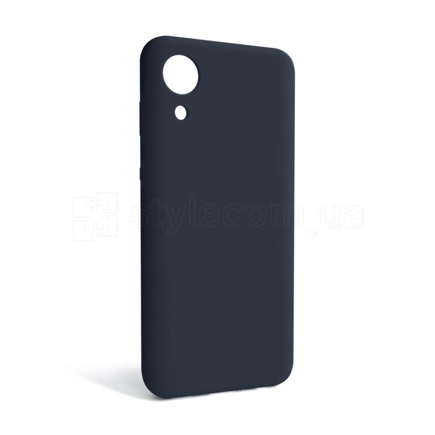 Чехол Full Silicone Case для Samsung Galaxy A03 Core/A032 (2021) dark blue (08) (без логотипа)
