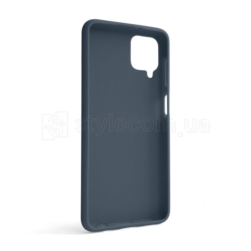 Чехол Full Silicone Case для Samsung Galaxy A12/A125 (2020), А12/А127 (2021) dark blue (08) (без логотипа)