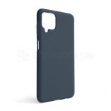 Чехол Full Silicone Case для Samsung Galaxy A12/A125 (2020), А12/А127 (2021) dark blue (08) (без логотипа) - купить за 294.00 грн в Киеве, Украине