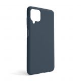 Чохол Full Silicone Case для Samsung Galaxy A12/A125 (2020), А12/А127 (2021) dark blue (08) (без логотипу)
