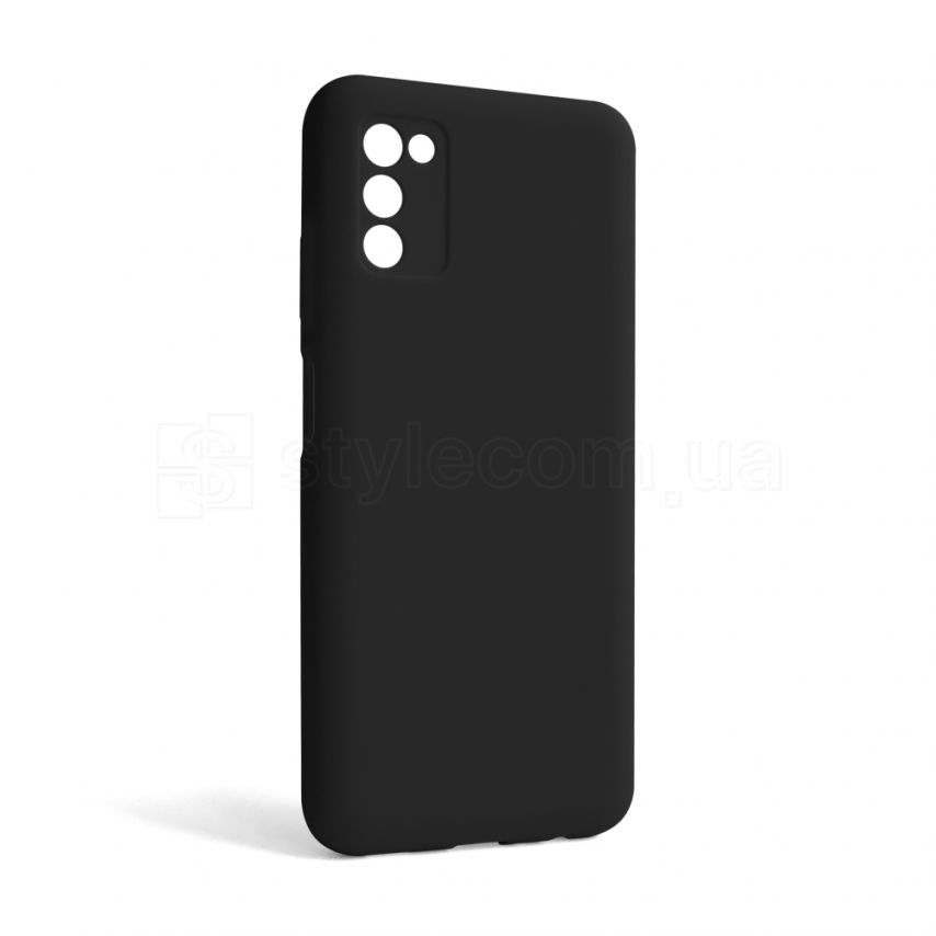 Чехол Full Silicone Case для Samsung Galaxy A03s/A037 (2021) black (18) (без логотипа)