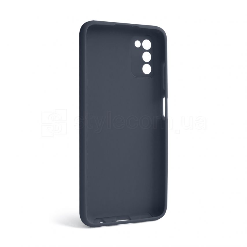 Чехол Full Silicone Case для Samsung Galaxy A03s/A037 (2021) dark blue (08) (без логотипа)