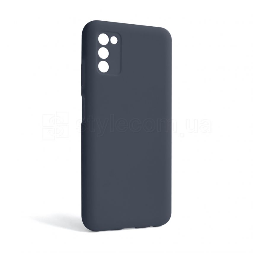 Чохол Full Silicone Case для Samsung Galaxy A03s/A037 (2021) dark blue (08) (без логотипу)
