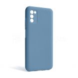 Чехол Full Silicone Case для Samsung Galaxy A03s/A037 (2021) light blue (05) (без логотипа) - купить за 272.30 грн в Киеве, Украине