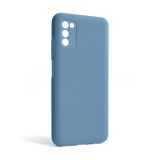Чохол Full Silicone Case для Samsung Galaxy A03s/A037 (2021) light blue (05) (без логотипу)