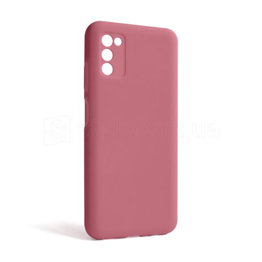 Чохол Full Silicone Case для Samsung Galaxy A03s/A037 (2021) light pink (12) (без логотипу)
