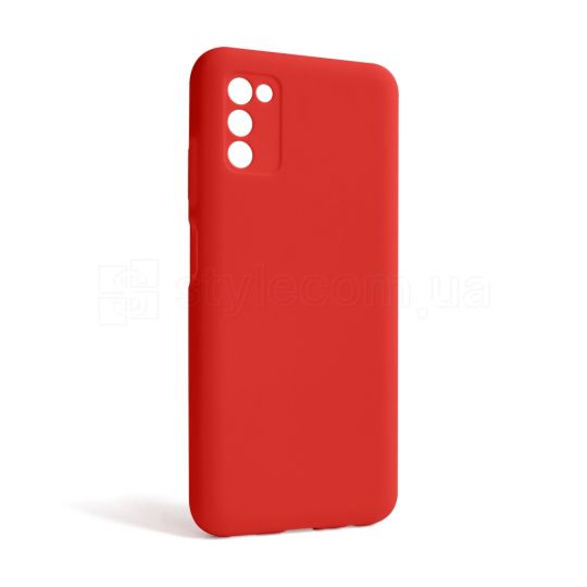 Чехол Full Silicone Case для Samsung Galaxy A03s/A037 (2021) red (14) (без логотипа)