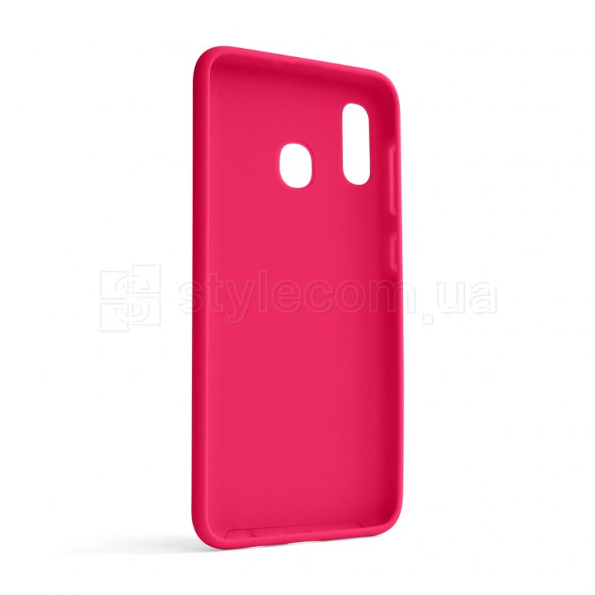 Чохол Full Silicone Case для Samsung Galaxy A30/A305 (2019) fluorescent rose (37) (без логотипу)