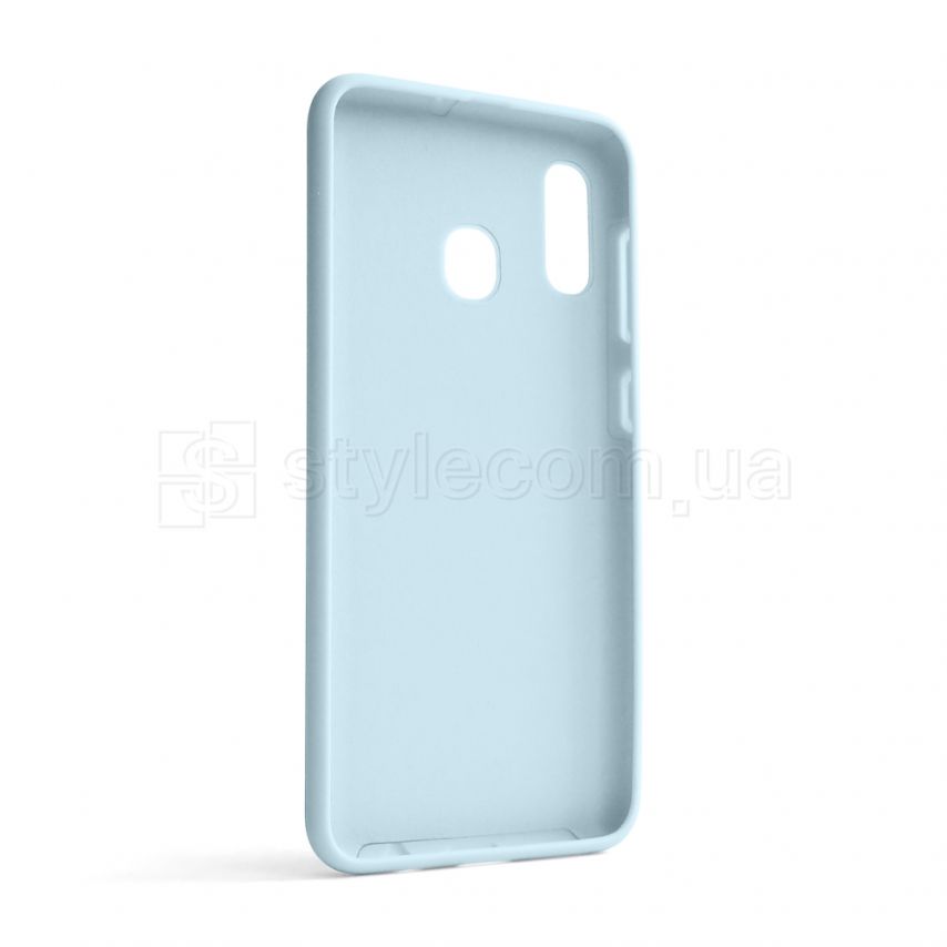 Чехол Full Silicone Case для Samsung Galaxy A30/A305 (2019) light blue (05) (без логотипа)