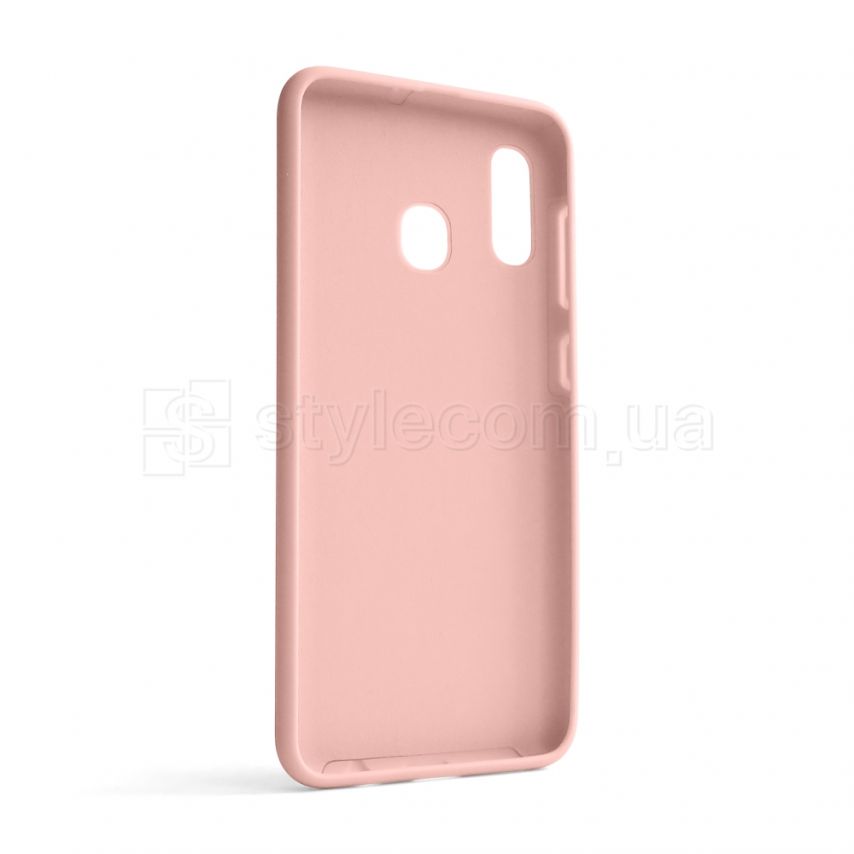 Чохол Full Silicone Case для Samsung Galaxy A30/A305 (2019) light pink (12) (без логотипу)