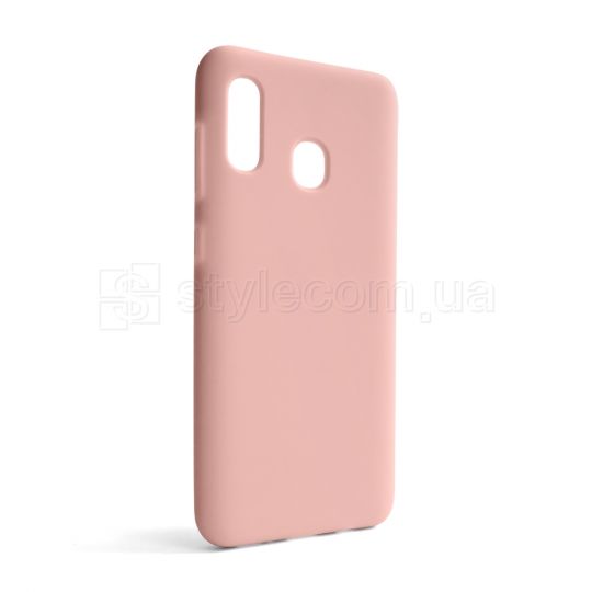 Чохол Full Silicone Case для Samsung Galaxy A30/A305 (2019) light pink (12) (без логотипу)