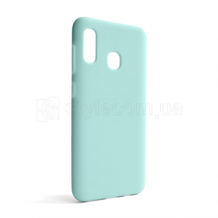 Чохол Full Silicone Case для Samsung Galaxy A30/A305 (2019) turquoise (17) (без логотипу)