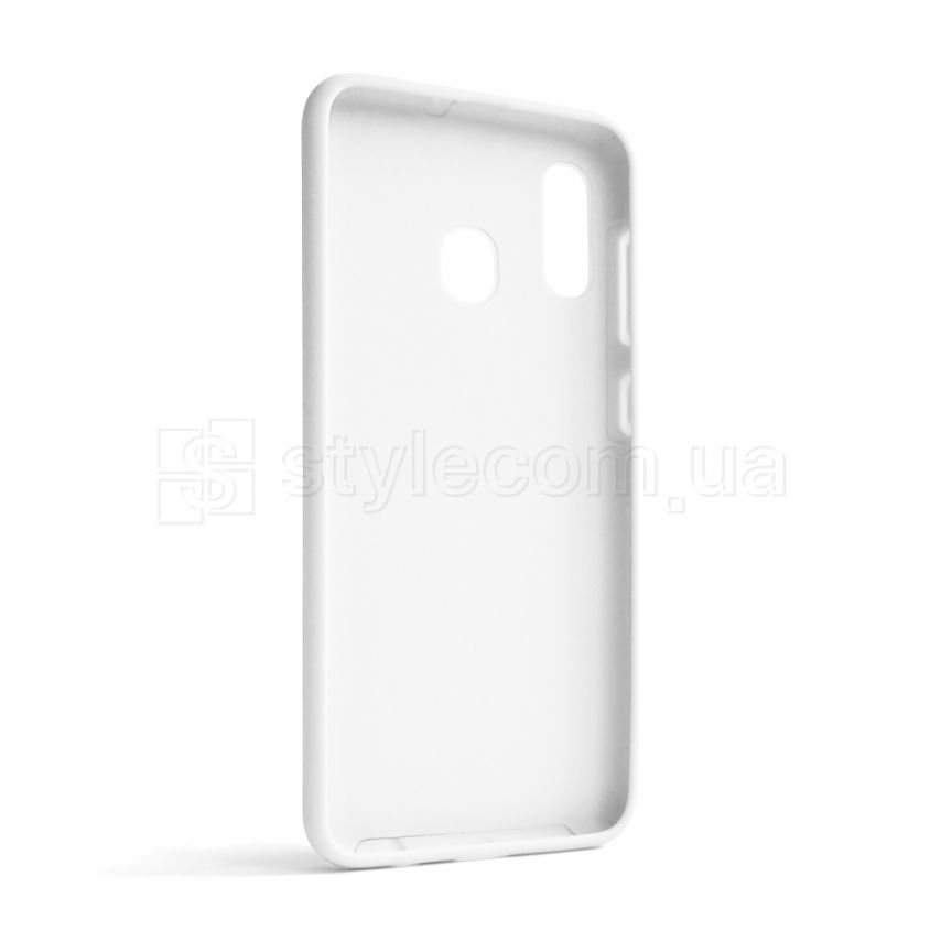 Чехол Full Silicone Case для Samsung Galaxy A30/A305 (2019) white (09) (без логотипа)