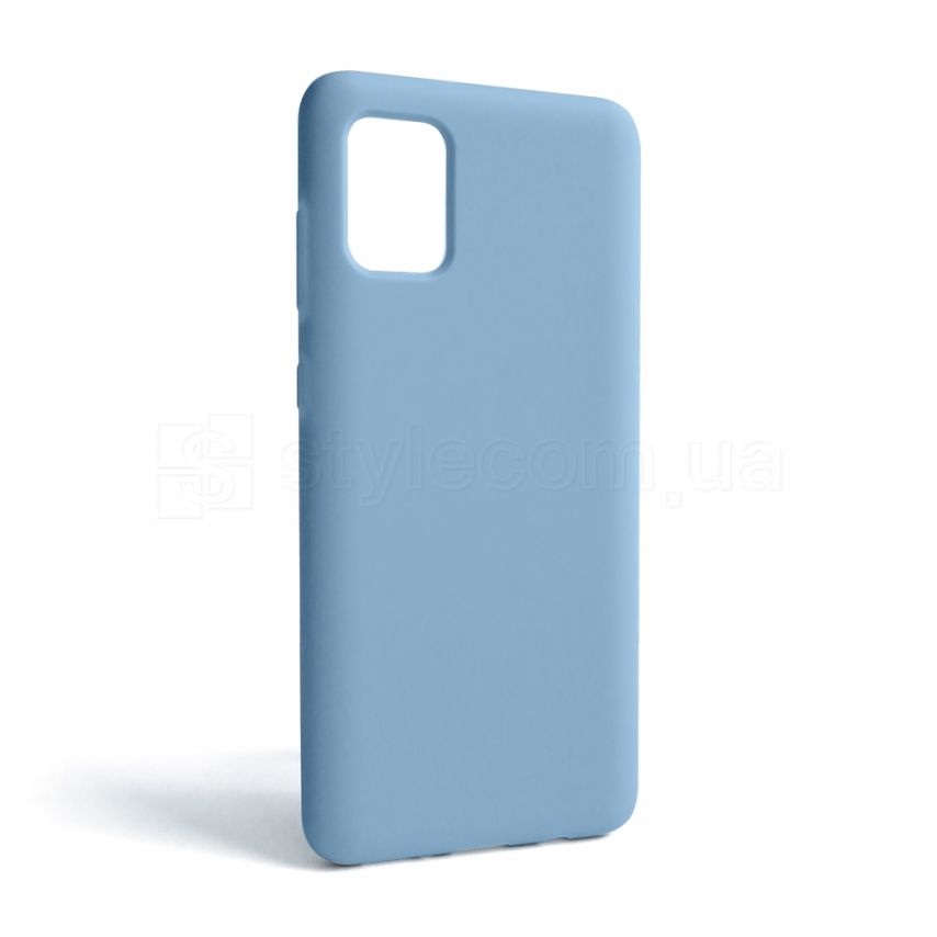 Чехол Full Silicone Case для Samsung Galaxy A31/A315 (2020) light blue (05) (без логотипа)