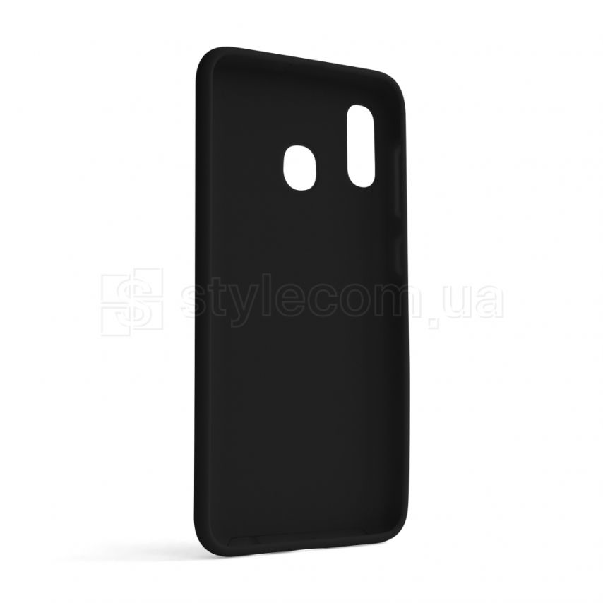 Чехол Full Silicone Case для Samsung Galaxy A30/A305 (2019) black (18) (без логотипа)