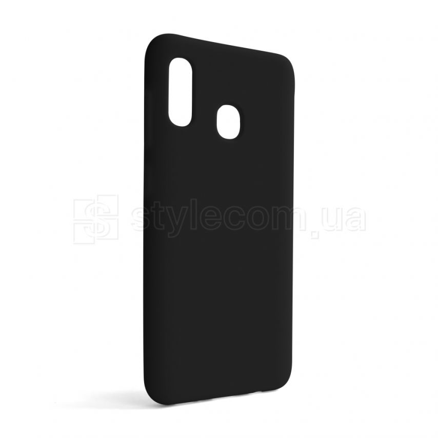 Чохол Full Silicone Case для Samsung Galaxy A30/A305 (2019) black (18) (без логотипу)