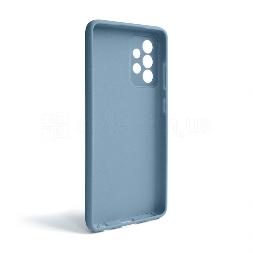 Чехол Full Silicone Case для Samsung Galaxy A52 4G/A525 (2021) light blue (05) (без логотипа)